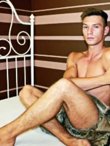 Brunette Young Man Edwin Fingering.