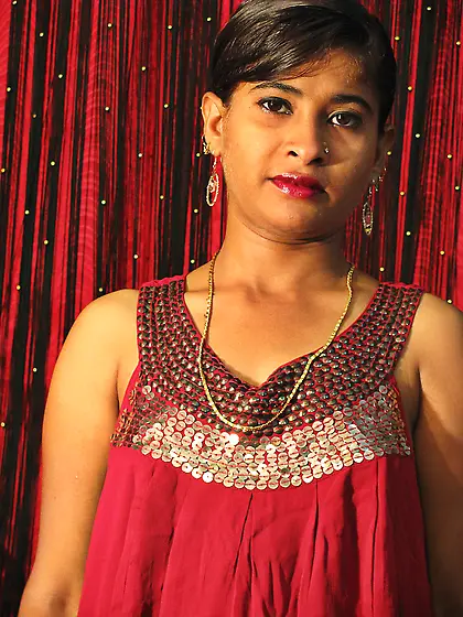 Young Indian Girl With Small Tits Spreading...