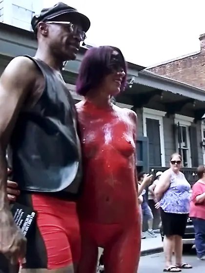 Matured man tattooed dude