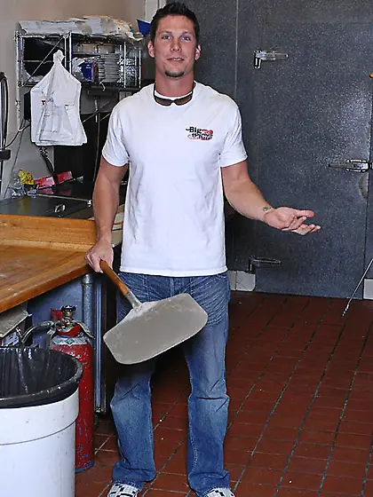 Alexandra Diamond greets and hung pizza dude and blows his throb