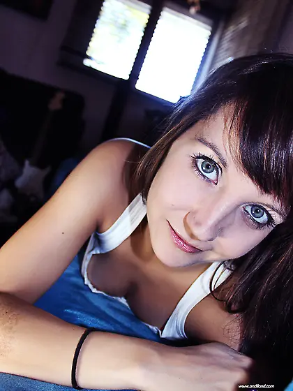 Gray eyed beauty wearing