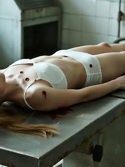 Bikini friends in the morgue