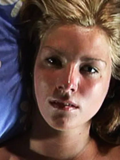 Dark haired hungarian babe