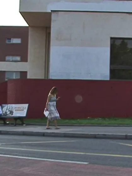 Plump slender blonde dress