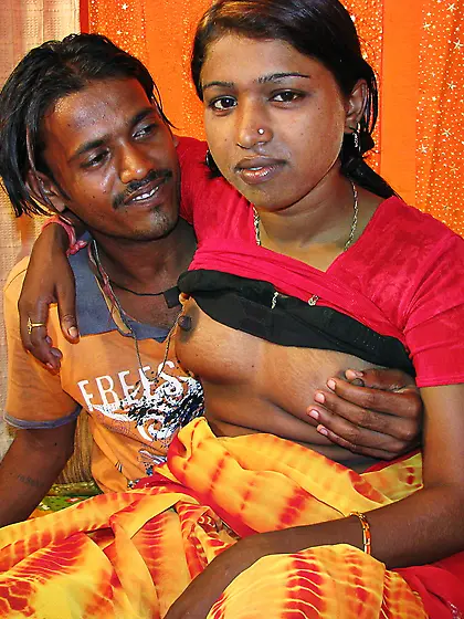 Young Indian Girl With Small Tits Sucks And...