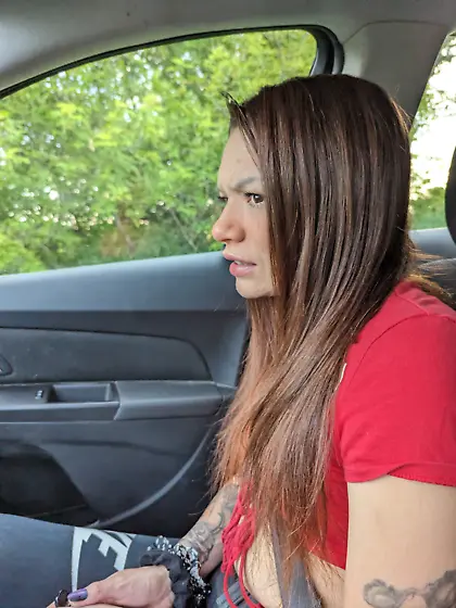 Epic outdoor facial submission