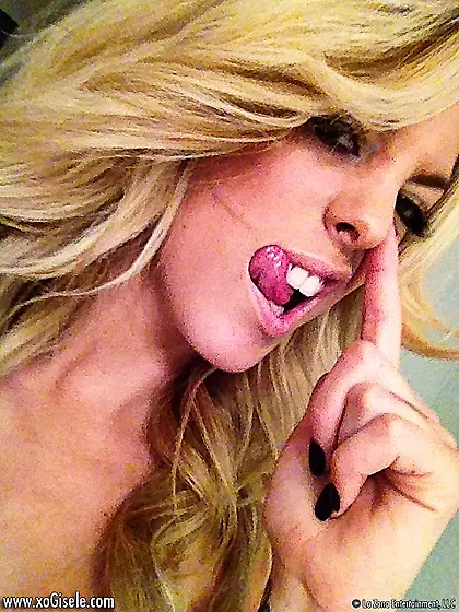 Real blonde beauty Xo Gisele stripping and self shooting on the