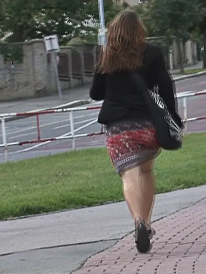 Plump young blonde bra