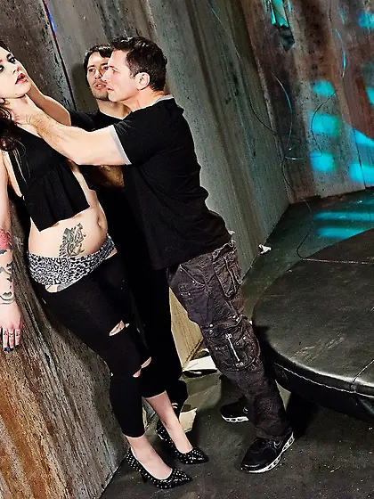 Brazen female atheist is double penetrated for criticizing relig