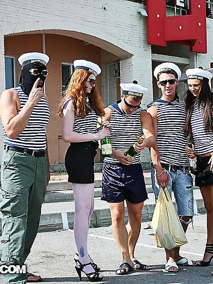 Joana,  Kira Stone and Asya Kitty enjoy group sex in the woods wh