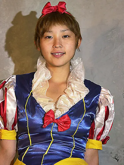 First cute brunette teen