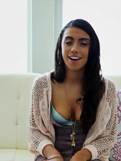 Cute black haired vixen