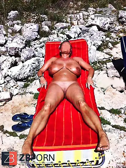 My pals mom sunbathing in south cal