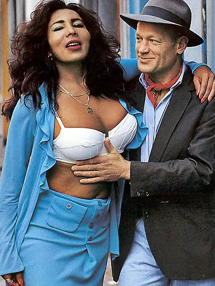 Horny interracial couple fucking