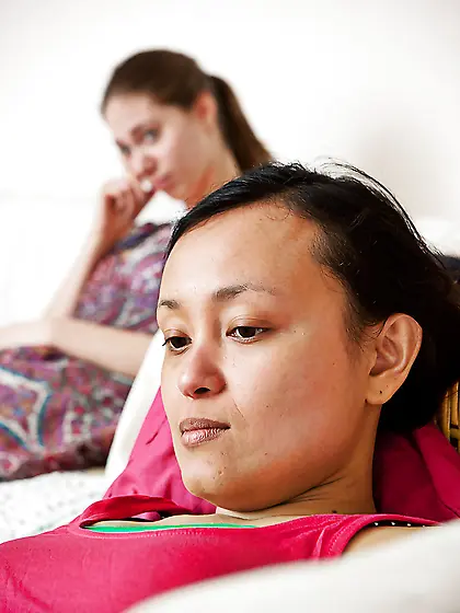 Natural asian lesbians