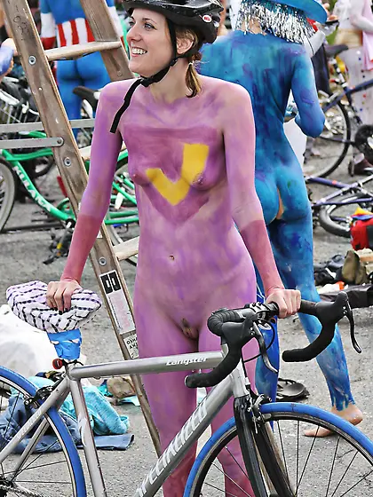 Bikes,  Bodypaint and Public Nudity