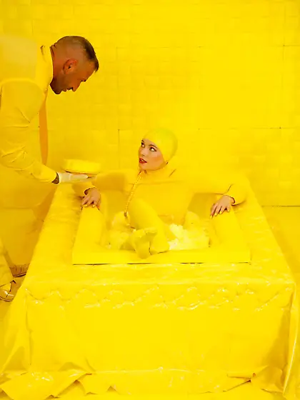 Tattooed blondie Mimi Cica gets deeply fucked after receiving or