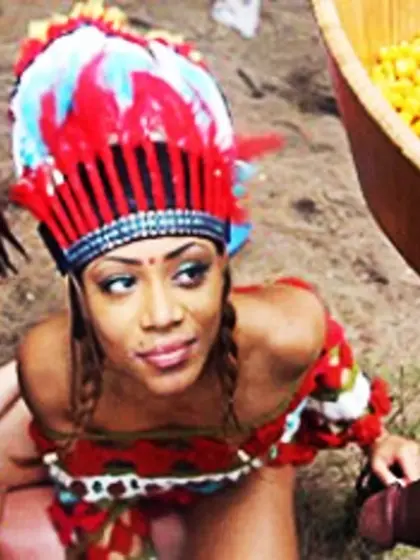 Young lustful dark minx