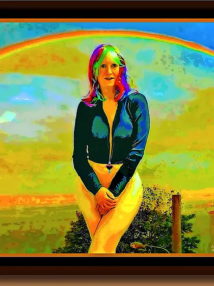 Rainbow Over Erotica Model Davidina Canada