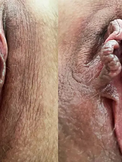 Open and used pussy after hard fuck
