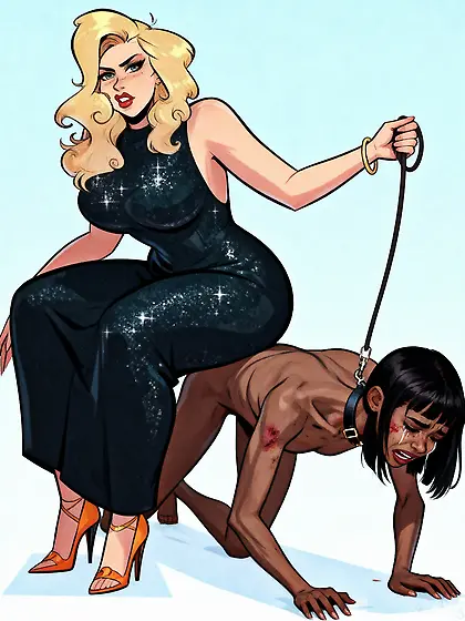 Thicc bratty woman sits on nigger