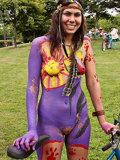 Bikes,  Bodypaint and Public Nudity