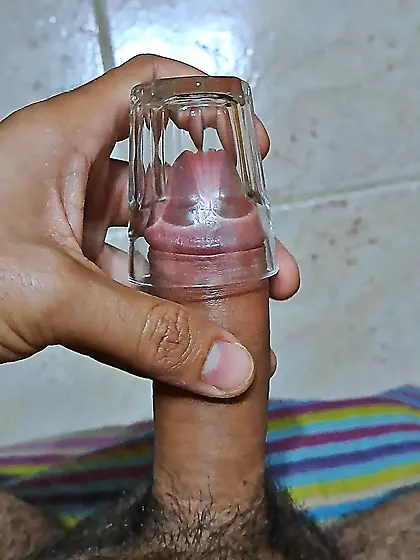 Cum in shot glass