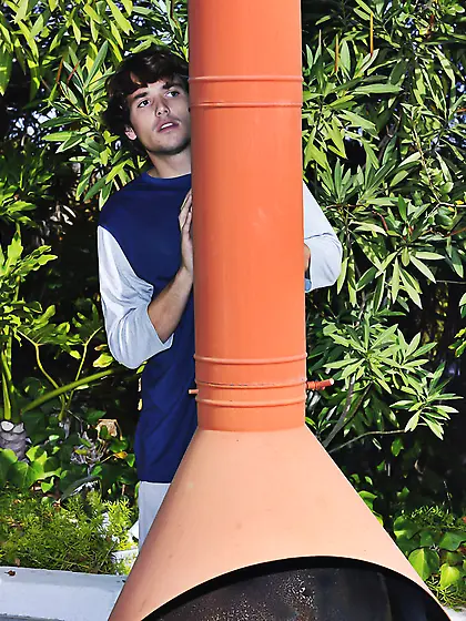 Stunning little gal in pink clothes is eager to satisfy her well