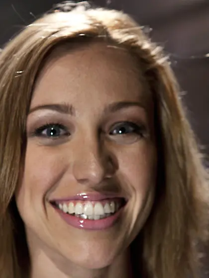 Restrained busty slave beauty