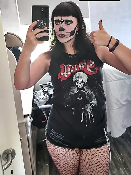 Dutch Goth Girl with great tits