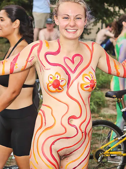 Bikes,  Bodypaint and Public Nudity