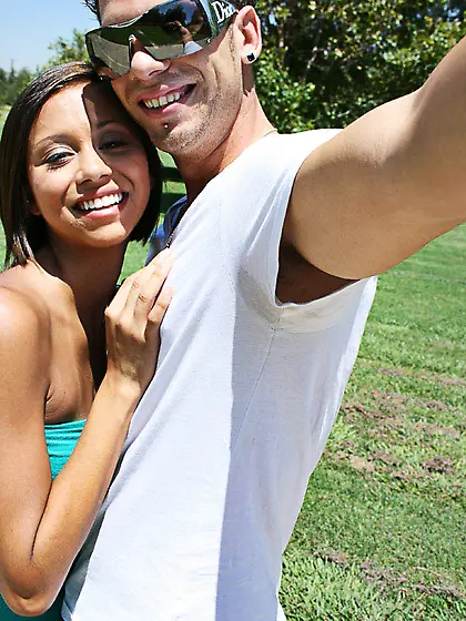 This alluring brown skinned darling is up to misbehave with her