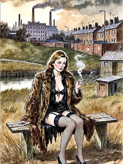 Pixwhores Experimental Enhanced: Fishnet Smoker