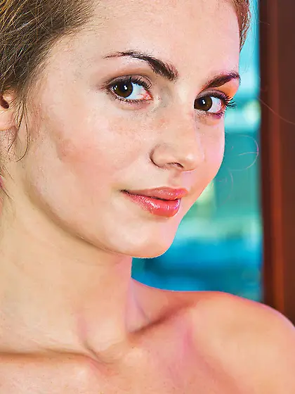 Sweet teen loves purple