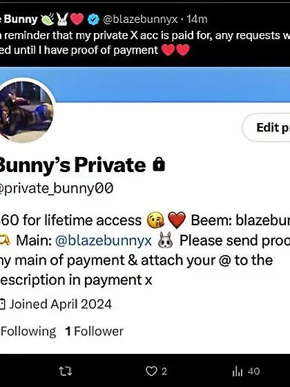 Melbourne sex worker @blazebunnyx @daniellaaagra