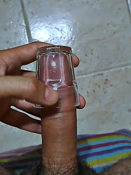 Cum in shot glass