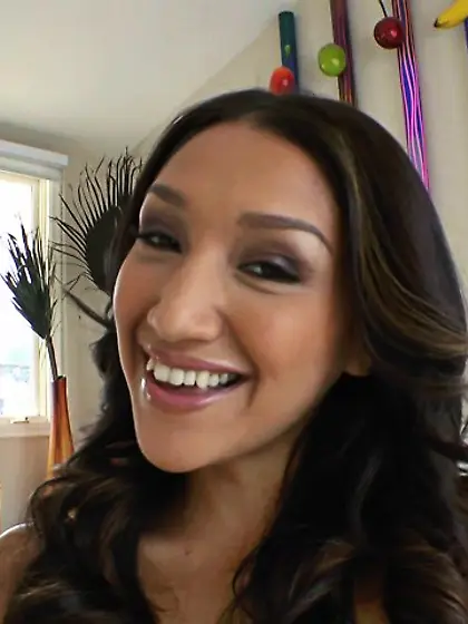 Hot perky brunette black