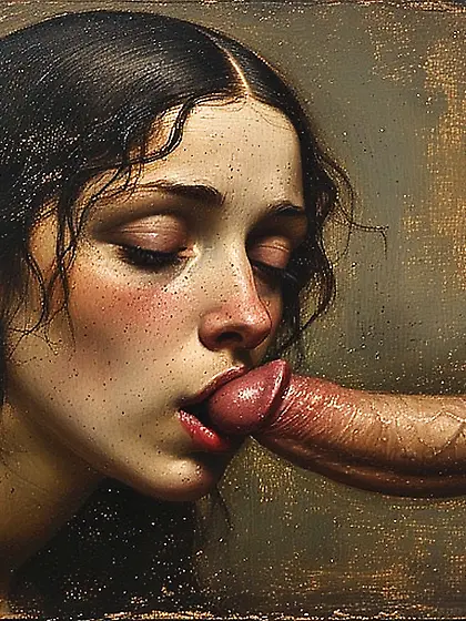 Nobildonna succhiando Cazzo - Tuscany school