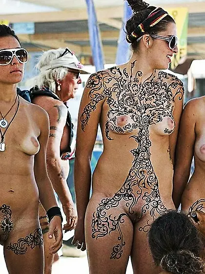 Bikes,  Bodypaint and Public Nudity