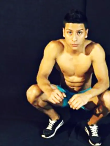 Brunette Young Man Cristian Fingering.