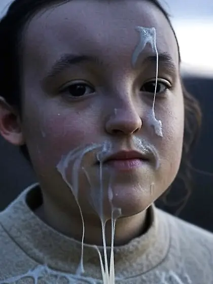 AI Bella Ramsey cum face