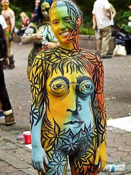 Bikes,  Bodypaint and Public Nudity