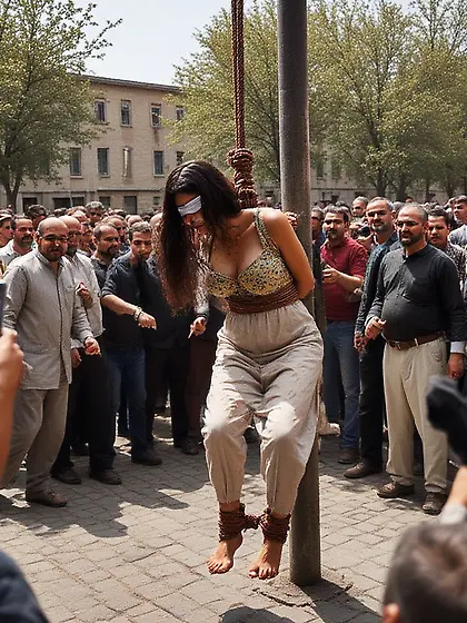 Prisoner of war being executed