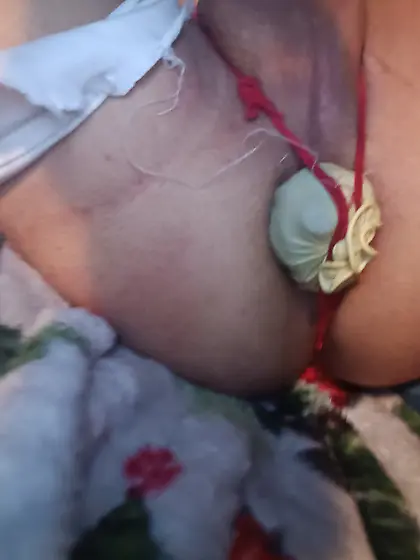 Sissy crossdresser spun out homemade toys