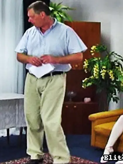 Sexy blonde white stockings