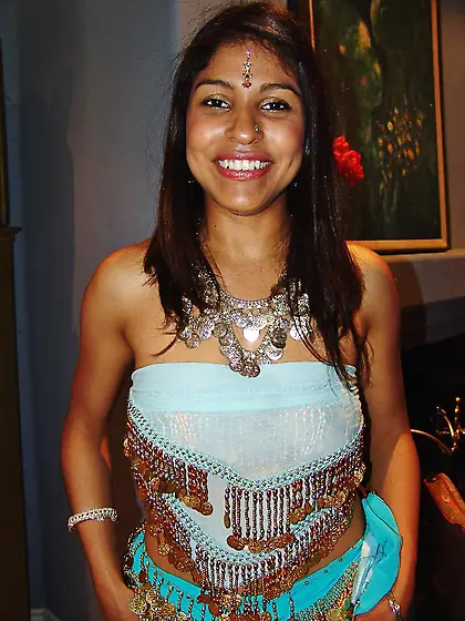 Young Indian Babe With Saggy Tits Rides Cock