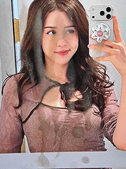 Enjoying my Precum while Edging to Pokimane