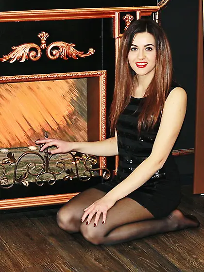 Girl nice tits brown