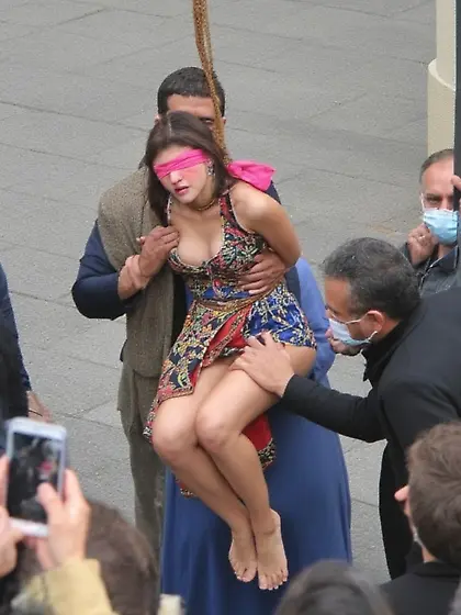 Prisoner of war being executed