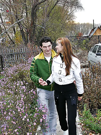 Picked up slut just bares hungry cunt - all that she needs to ge